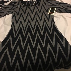 Julian Taylor New York Chevron Dress